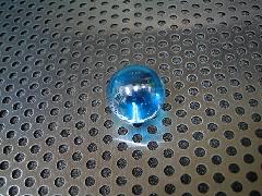 ビー玉・ガラス玉「オーロラ（ブルー）」17mm（１０粒） 
