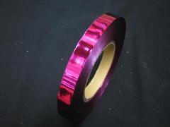 イベント・ボンボン・害獣用メッキテープ 1，５ｃｍ幅２００Ｍ巻き粘着なし（ピンク色）
