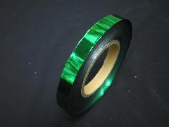 イベント・ボンボン・害獣用メッキテープ 1，５ｃｍ幅２００Ｍ巻き粘着なし（緑色）