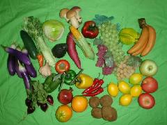 食品サンプル在庫処分果物＆野菜セット（Ａ）２８種５０個セット